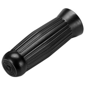 A black handle for a bicycle or motorcycle