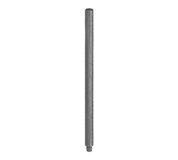 A metal pole with a white background