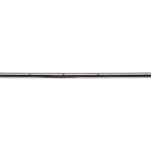 A long metal pole with a white background