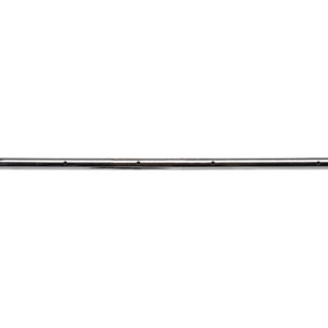 A long metal pole with a white background