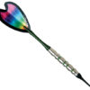 A colorful arrow is shown with a green handle.