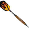 A picture of a fire themed darts.