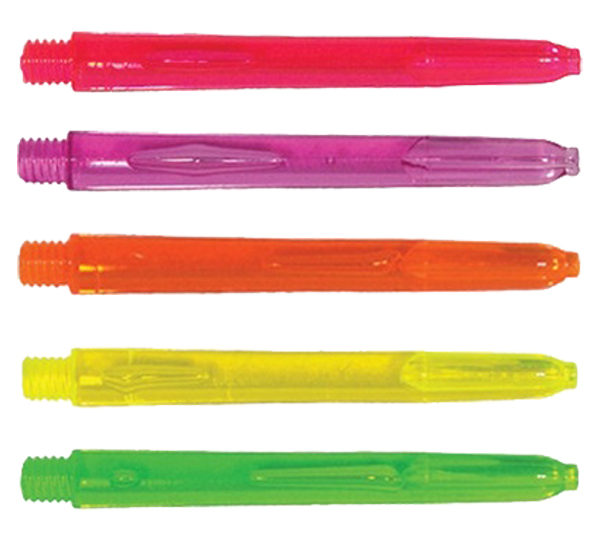 A group of neon colored pens sitting next to each other.