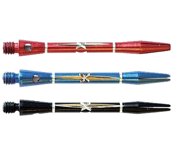 A group of four pens with different designs on them.