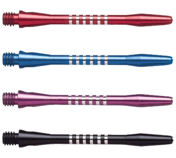 A group of four different colored pens.