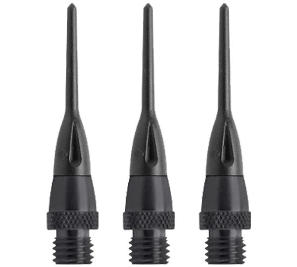 A set of three black plastic tips.