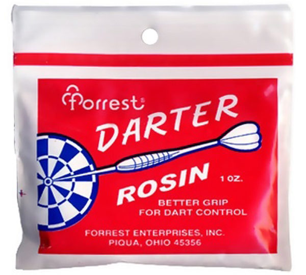 A bag of darts rosin for better grip