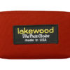 A red bag with the lakewood logo on it.