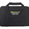 A black bag with the lakewood logo on it.