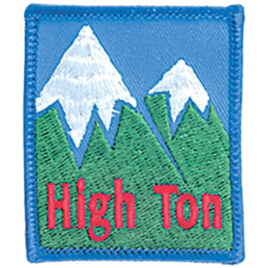 A patch with the words " high ton ".