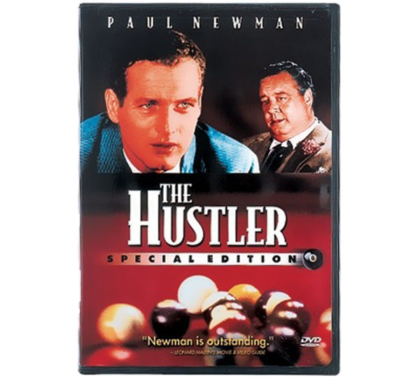 A man and a woman are playing chess on the hustler dvd.