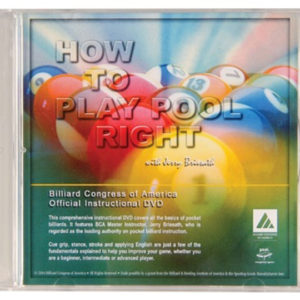 A cd cover with the words " how to play pool right ".