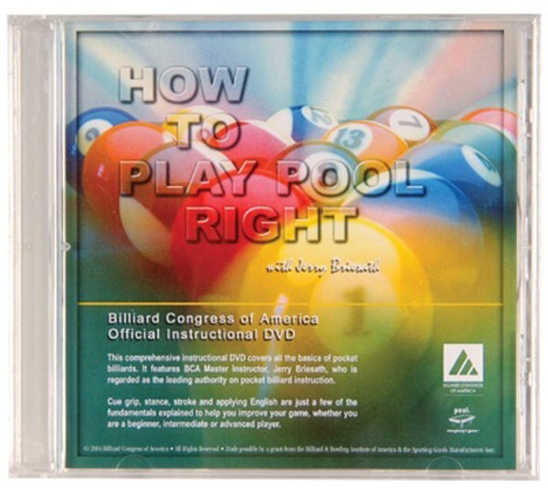 A cd cover with the words " how to play pool right ".