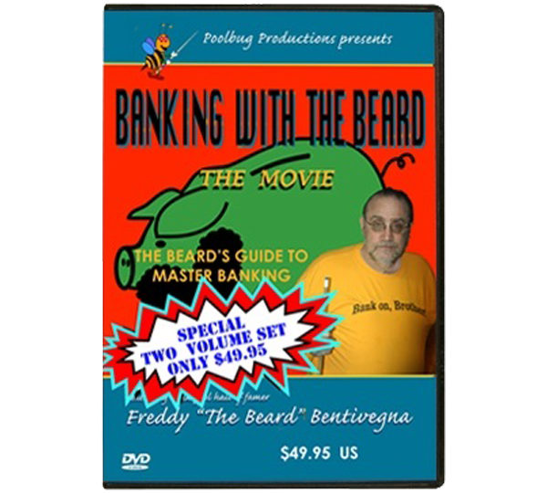 A dvd cover for banking with the beard.