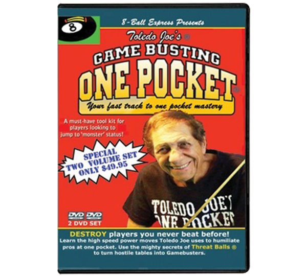 A dvd cover of the game busting one pocket