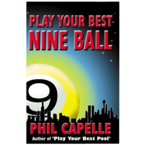 A book cover with the title of " play your best nine ball ".