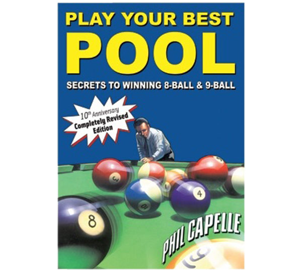 A book cover with a man playing pool.