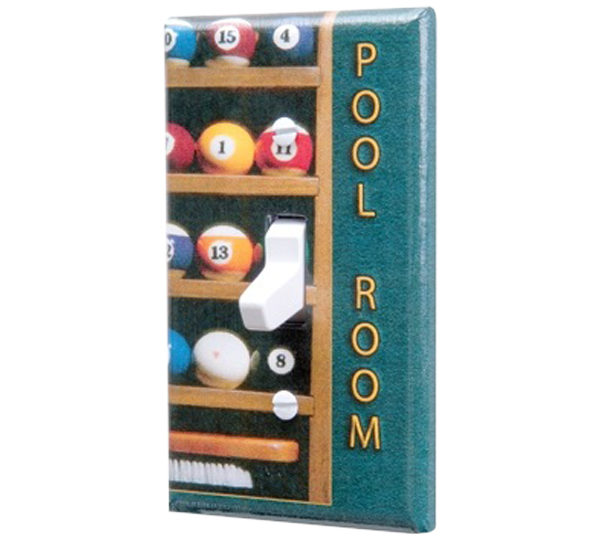 A pool room with many balls on the rack