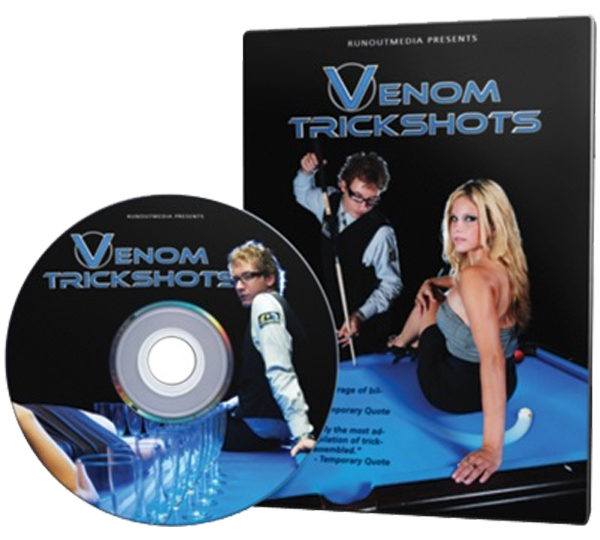 A dvd cover and disc of the movie venom trickshots.