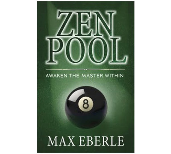 A book cover with an image of a pool ball.