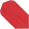 A red plastic material with a white background.