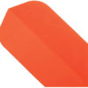 A close up of an orange paper plane