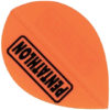 A orange flying disc with the word " perfection " on it.