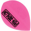 A pink and black decal on a pink balloon