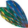 A close up of the back side of a feather