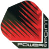 A red and black power point logo.