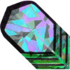 A picture of a green and blue diamond.