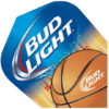 A bud light logo with a basketball on it.